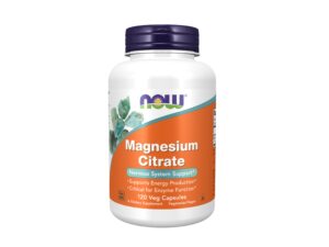 NOW Magneesiumtsitraat 400mg veg kapslid N120