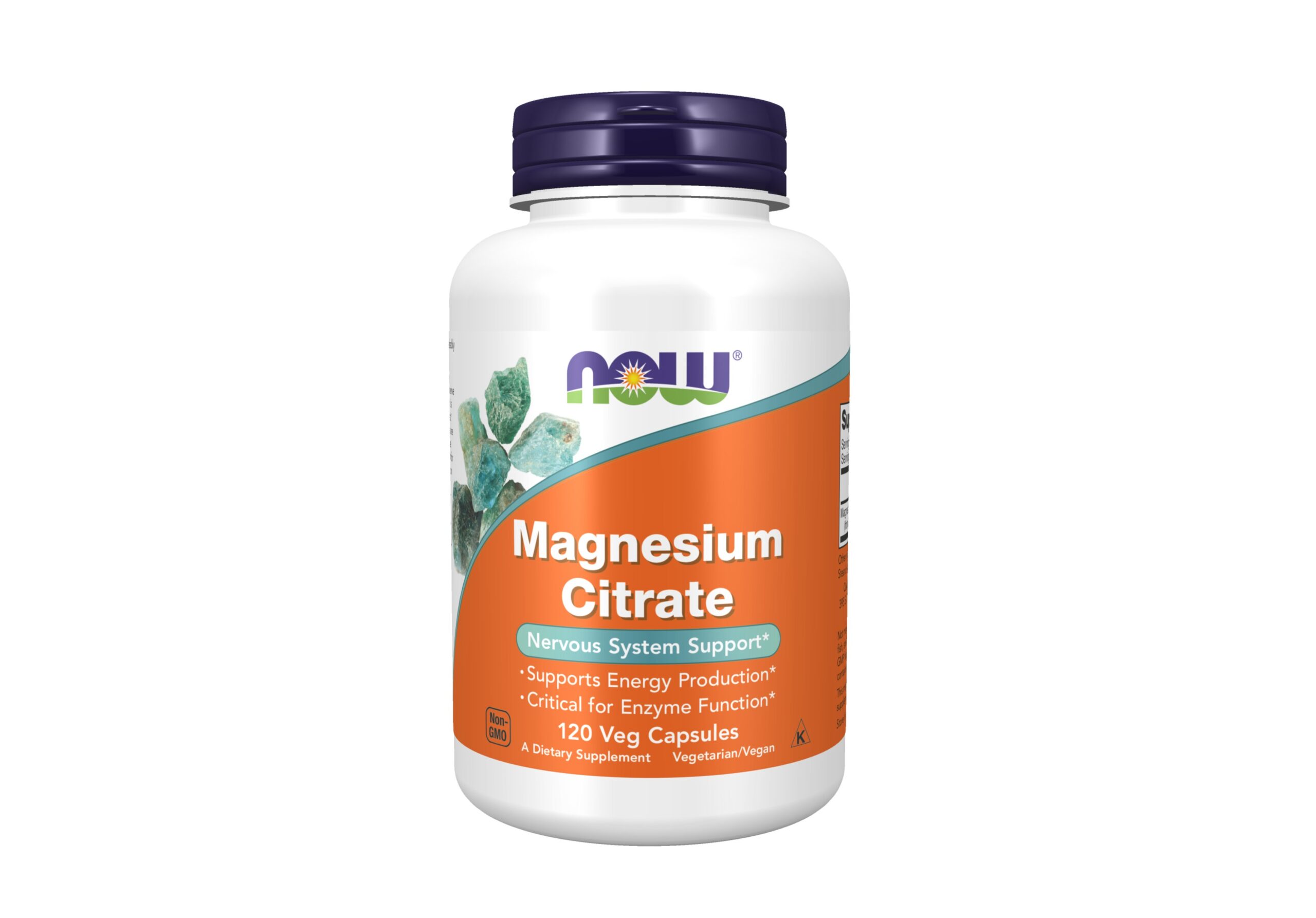 NOW Magneesiumtsitraat 400mg veg kapslid N120