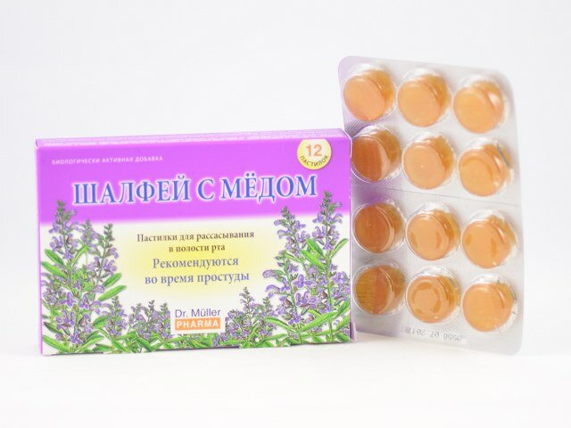 Müller Pastillid Salvei Ja Meega N12