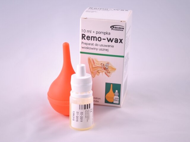 Remo-wax Kõrvapuhastustilgad 10ml+ Kõrvapump