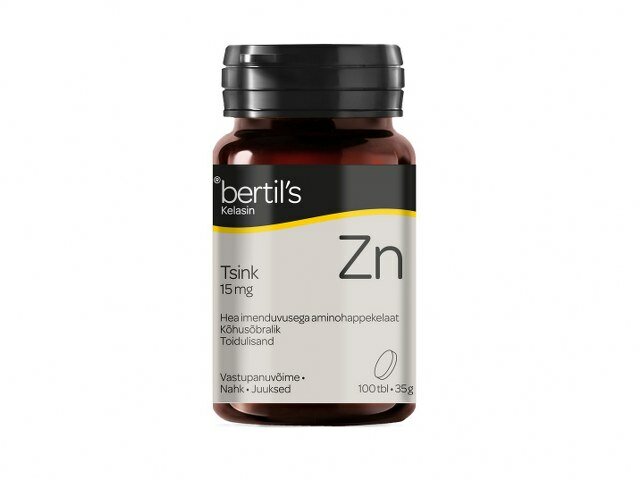 Bertils Tsink Tbl 15mg N100