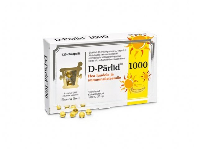 D-pärlid 1000 õlikapslid 25mcg N120