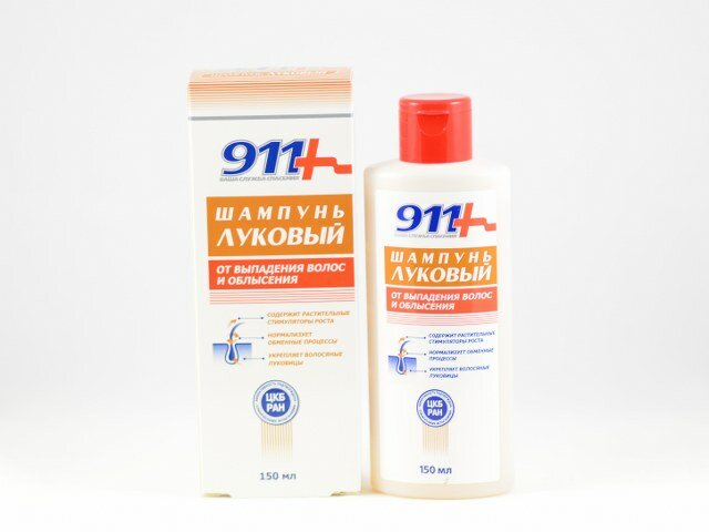 911 Shampoon Lukovõi Juuste Väljalang.150ml