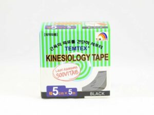 Kinesioteip Temtex 5cmx5m Must