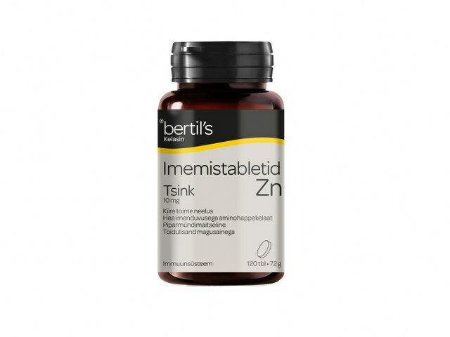 Bertils Tsink Imemistabletid 10mg N120