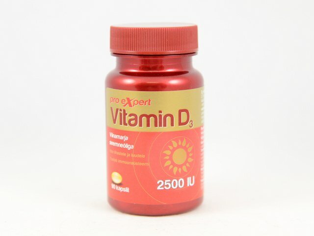 Vitamin D3 Pro Expert 2500iu õlikaps N90