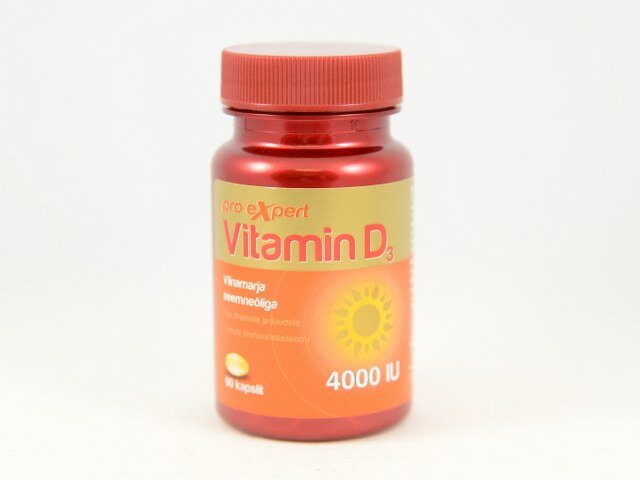 Vitamin D3 Pro Expert 4000iu õlikaps N90