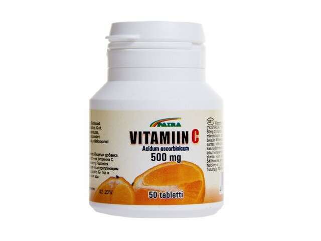 Vitamiin C Närimistbl 500mg N50 Apelsin Abc-vit