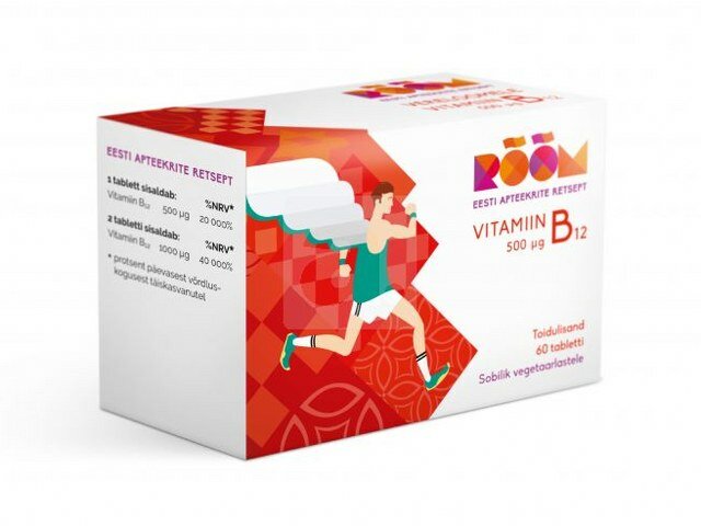 Rõõm Vitamiin B12 500mcg Tbl N60