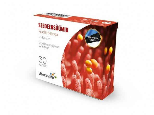 Meravita Seedeensüümid Kiudainetega Kaps N30