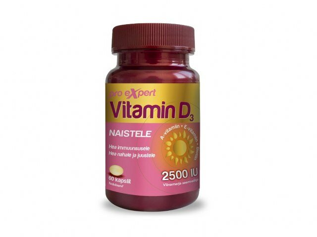 Vitamin D3 Pro Expert 2500iu õlikaps Naistele N60
