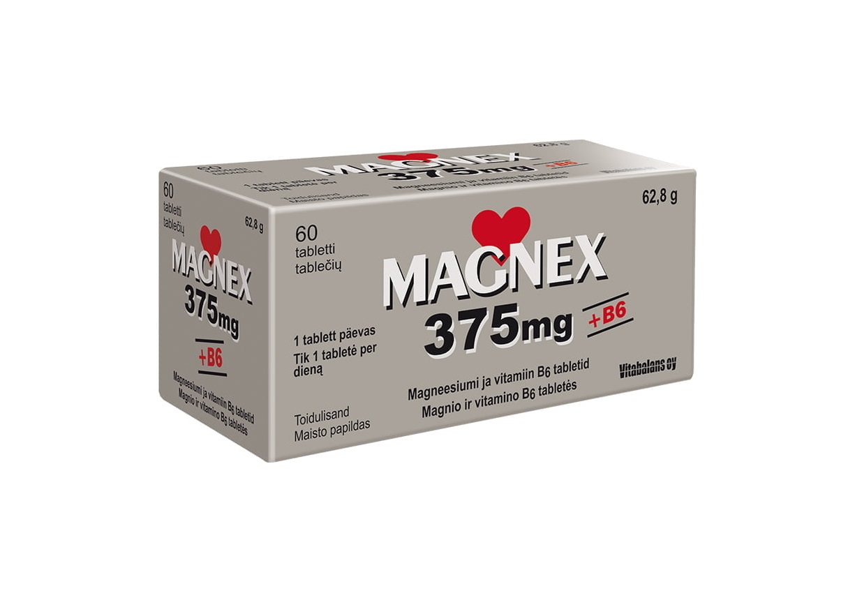 Magnex 375mg + B6 tabl N60