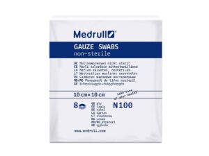 Medrull marlisalvrätikud 10 x 10 cm N100 mittesteriilsed, 8-kihilised