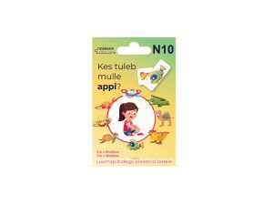 Münt lasteplaastrid loomapiltidega N10 2 suurust