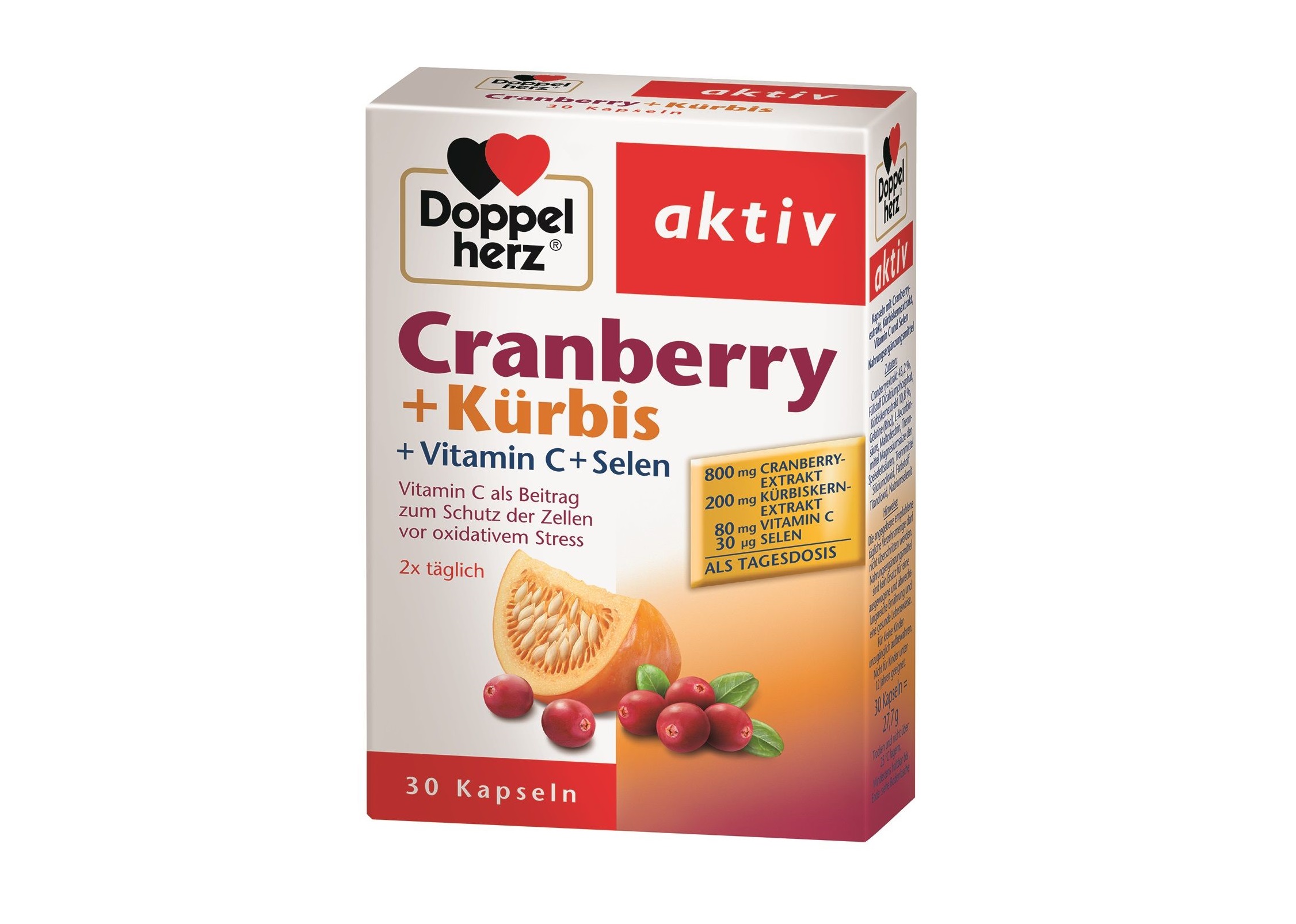 Doppelherz aktiv jõhvikas + kõrvits kaps N30