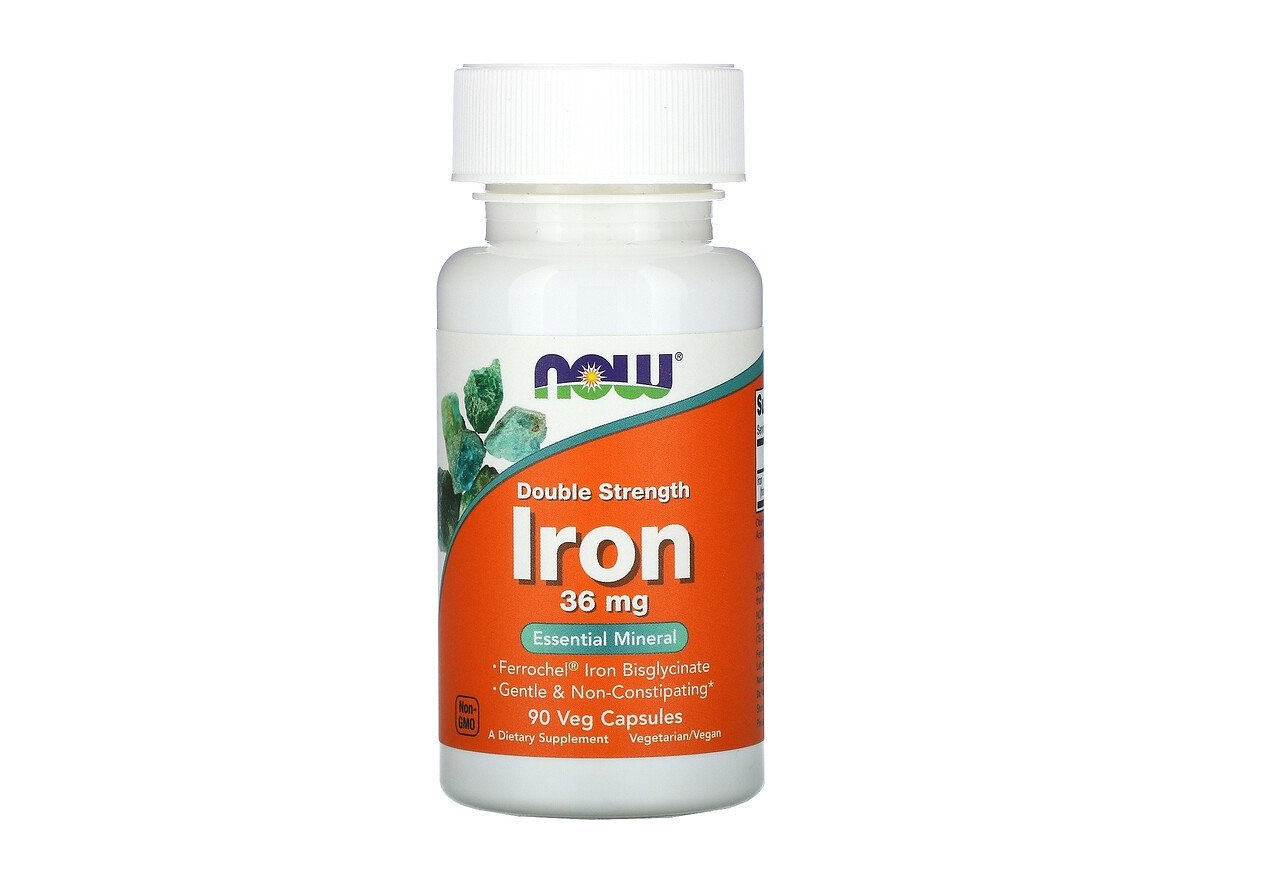 NOW Iron 36mg veg capsules N90