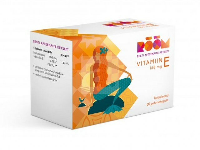 Rõõm Vitamiin E 168mg Kapslid N60