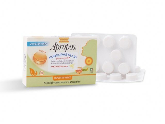 Apropos Taruvaigu Kurgupastillid Apelsin Suhkruvaba N20