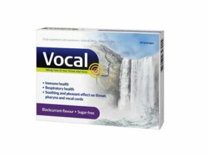 Vocal Mustsõstramaitselised Imemistabletid N24 Suhkruvaba