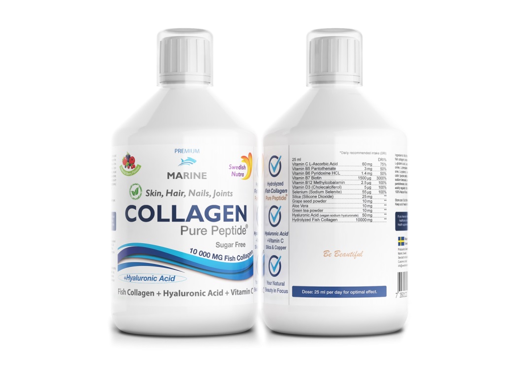 Swedish Nutra Collagen 10000mg Fish Sugar Free 500ml