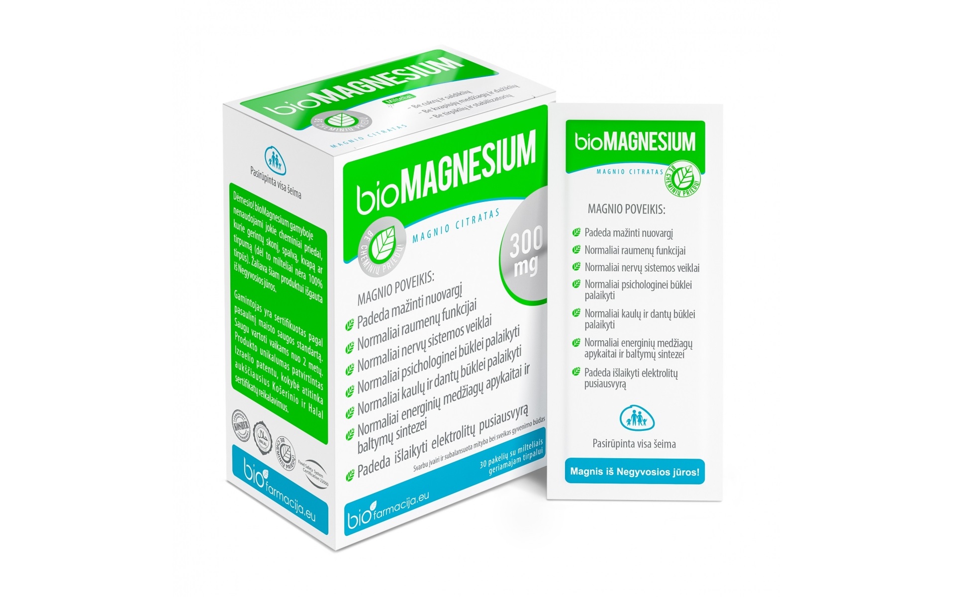 Bio Magnesium Pulber 300mg N28