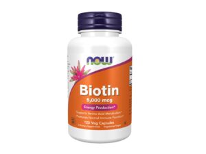 NOW Biotin 5000mcg 120 kapslit