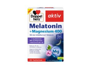 DoppelHerz aktiv Melatoniin + Magneesium 400 + melissiekstrakt ja vitamiin B6 tabl N30