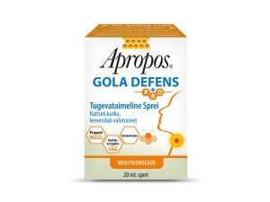 Apropos Gola defens tugevatoimeline sprei kaitseb kurku, leevendab valutunnet.