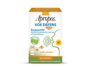 Apropos Vox defens kurgupastillid mentooli ja eukalüptiga hääle käheduse vähendamiseks,normaalse hääletooni taastamiseks.