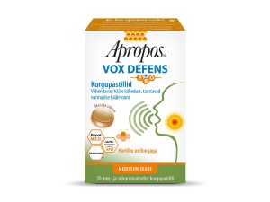 Apropos Vox defens kurgupastillid mesi ja sidrun N20