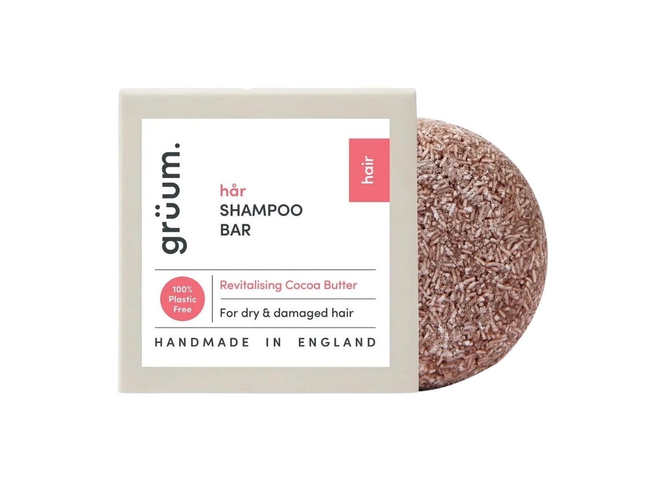 grüum.har shampoo bar revitalising cocoa butter 50g