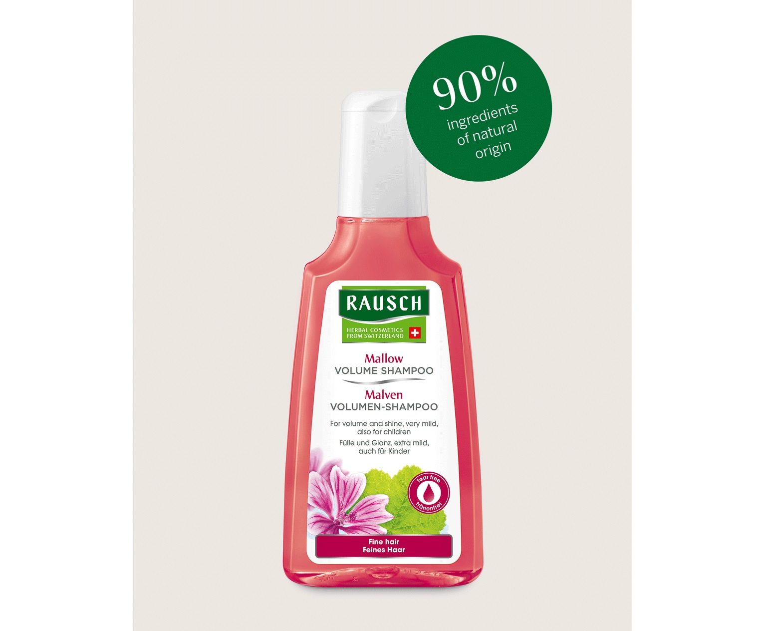 Rausch Mallow Shampoo 200ml kassinaeri, pärnaõite ja kinoa ekstraktidega