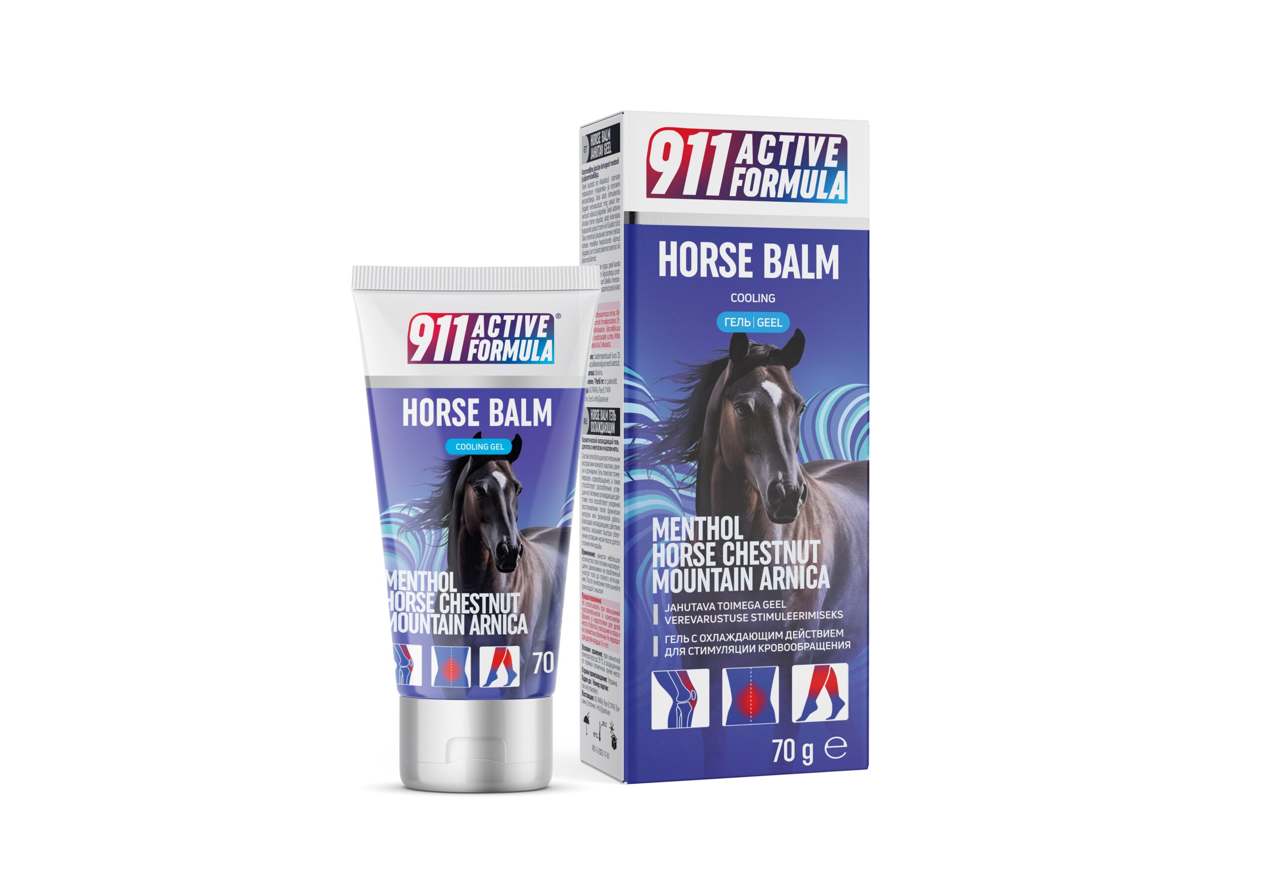 911 Active Formula Horse balm jahutav geel 70g