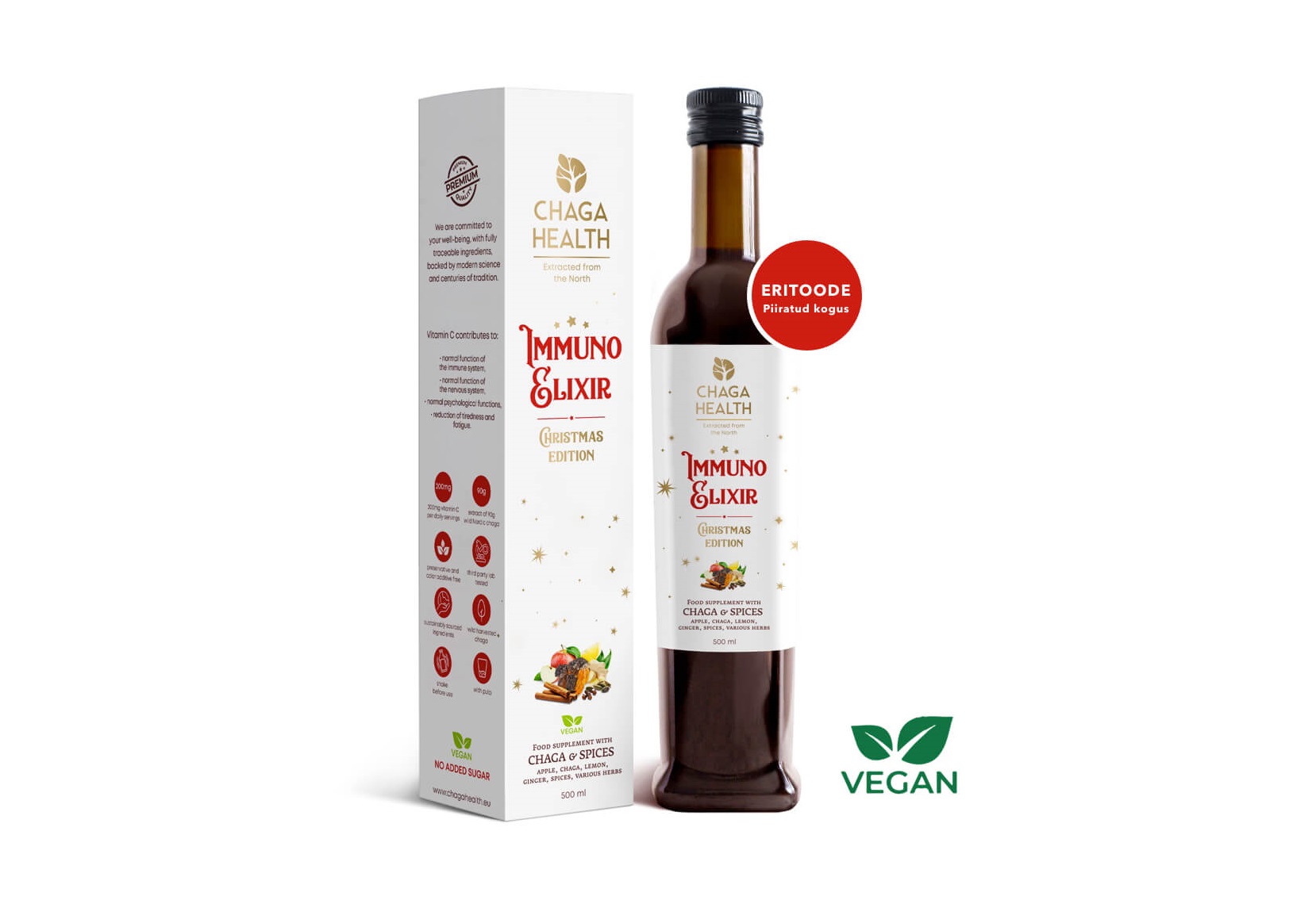 Chaga Health Immuno Elixir Christmas edition
