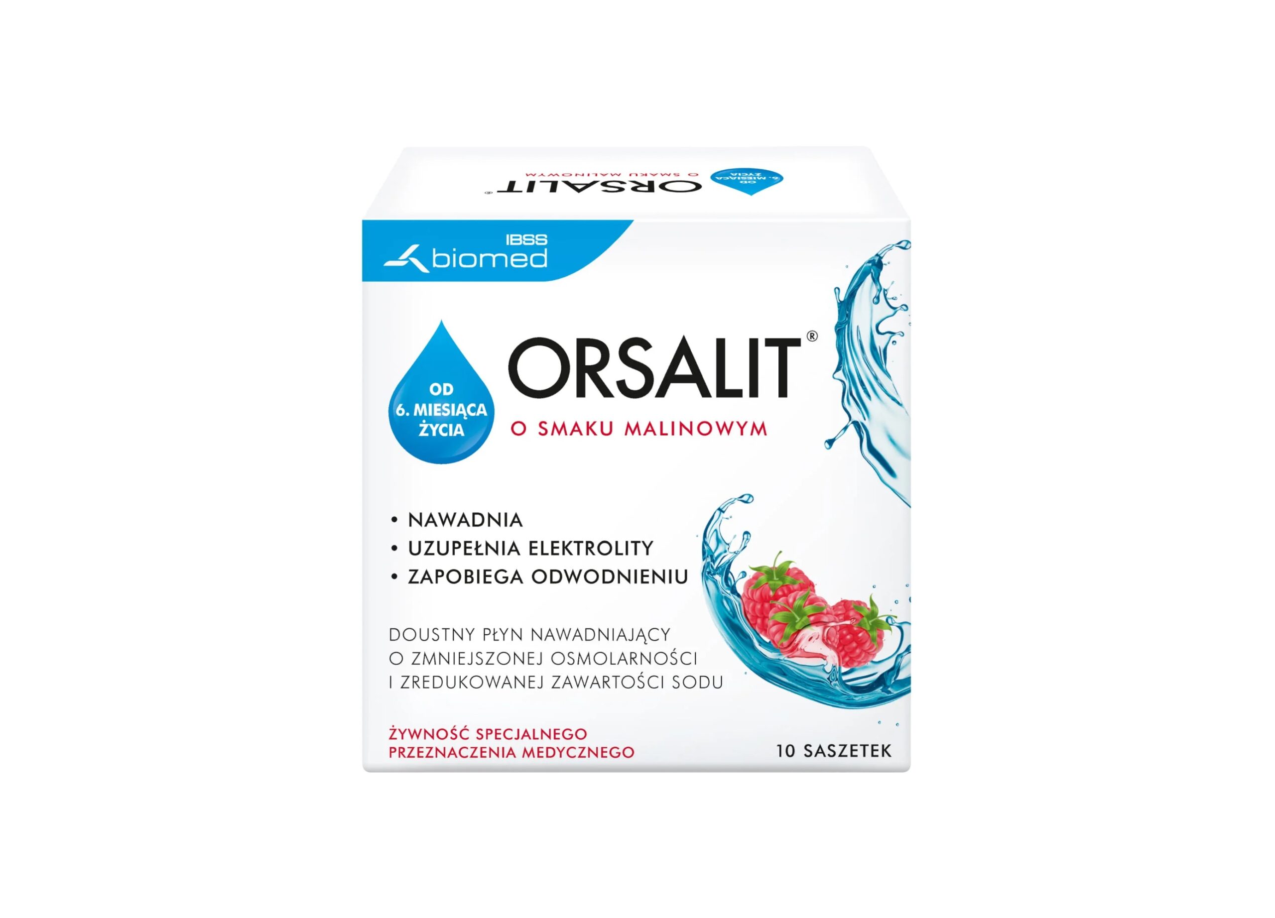 Orsalit suukaudse lahuse pulber N10 vaarikamaitseline