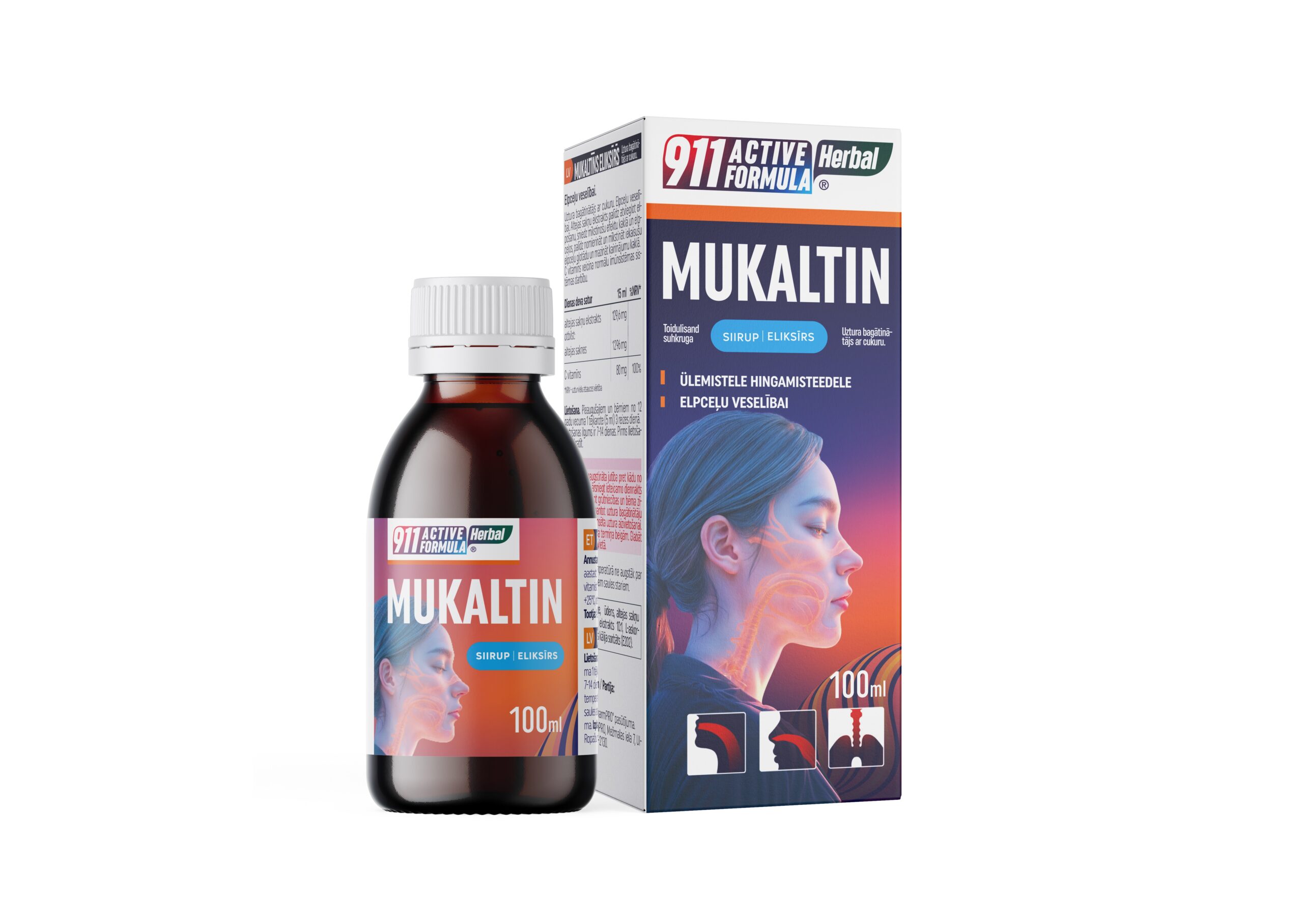 911 Active formula Mukaltin siirup 100ml