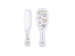 Canpol baby hari ja kamm Newborn baby valge