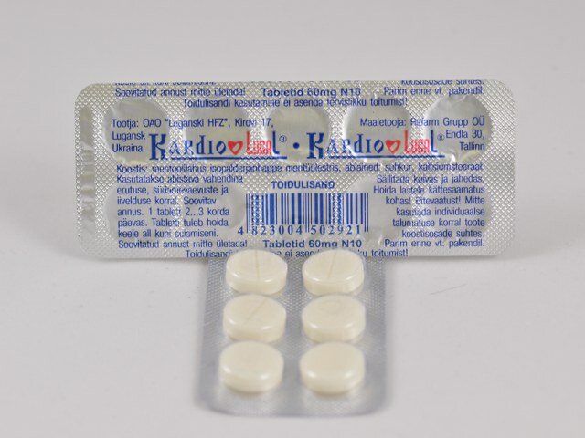 Kardio-lugal(validol) Tbl 60mg N10