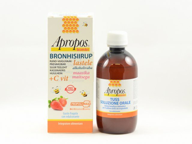 Apropos Bronhisiirup Lastele 200ml Maasika Maitsega