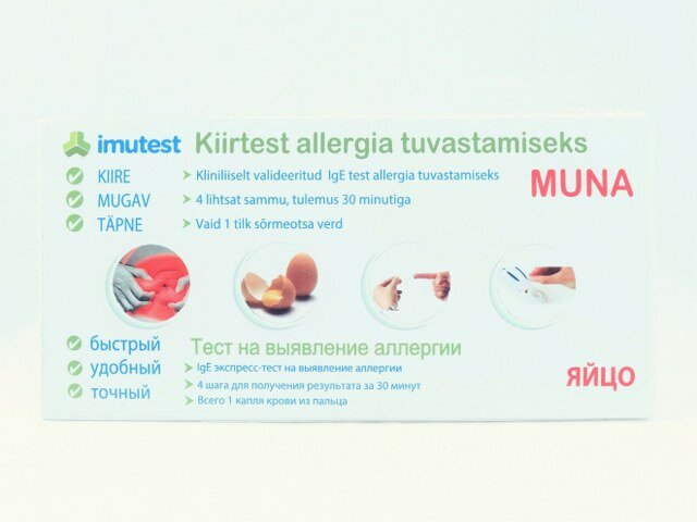 Kiirtest Imutest Munaallergia Tuvastamiseks