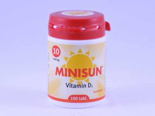 Minisun D-vitamiin Tbl 10mcg N100