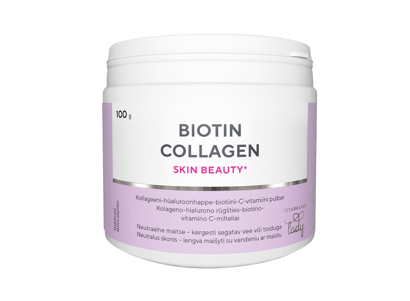 Biotin Collagen pulber 100g