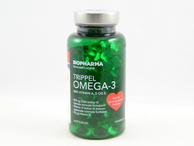 Biopharma Trippel Omega-3 Kaps N144